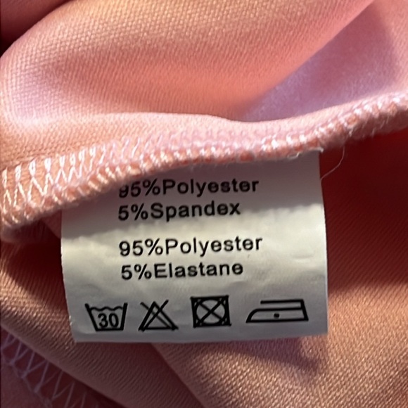 Kate Kasin Pink White Restroom Inspired Rouched Dress Size Small - Picture 3 of 7